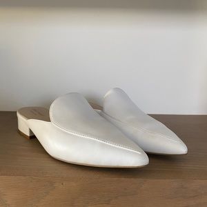 Cole Haan White Piper Mule in Leather Size 8